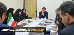 جلسه شورای  پژوهشی دانشگاه فرهنگیان آذربایجان شرقی