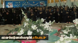 مراسم وداع با پیکر دو شهید گمنام دفاع مقدس