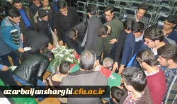 مراسم وداع با پیکر دو شهید گمنام دفاع مقدس