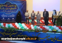 حضور در جشنواره خیرین مدرسه ساز استان و برپایی پنل اختصاصی دانشگاه