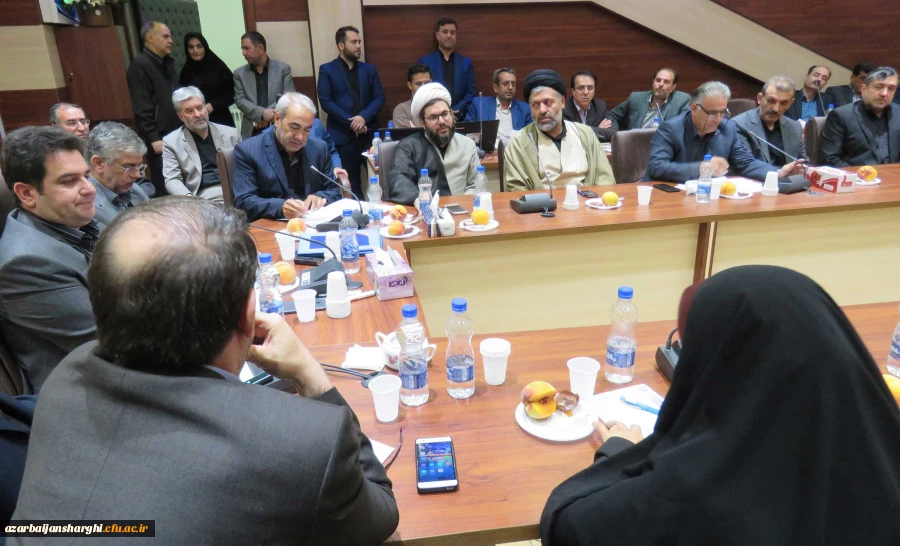 دکتر فرهنگی در جمع اساتید و کارکنان دانشگاه فرهنگیان آذربایجان شرقی :