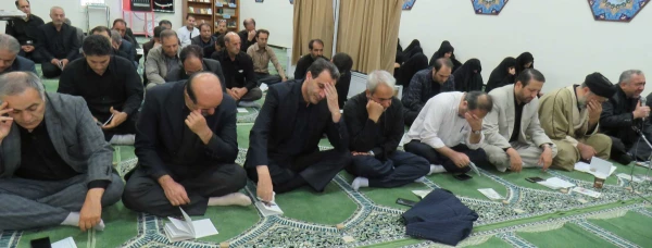 مراسم پر فیض زیارت عاشورا و عزاداری حضرت ابا عبداله الحسین(ع)