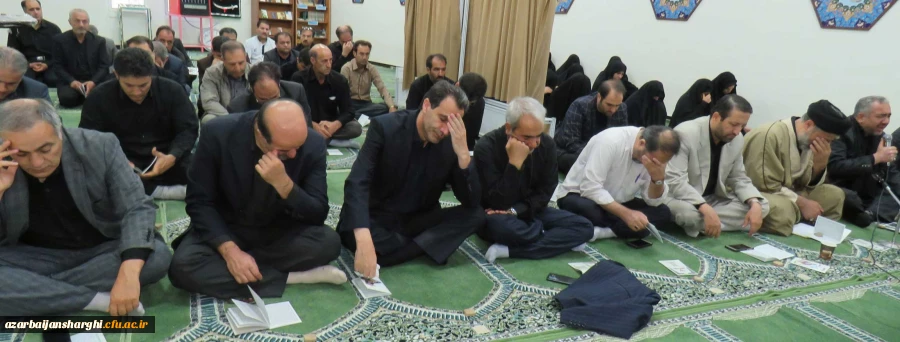 مراسم پر فیض زیارت عاشورا و عزاداری حضرت ابا عبداله الحسین(ع)