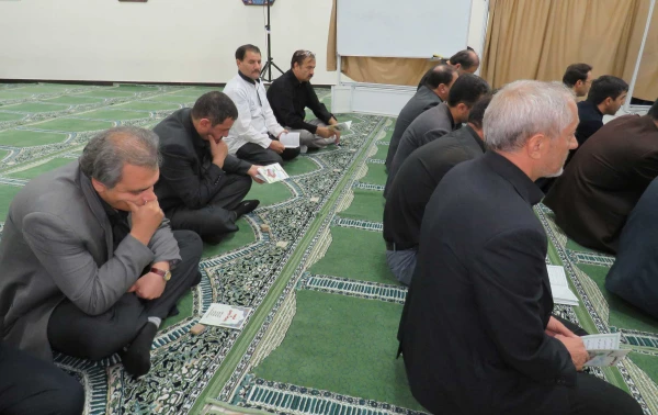 مراسم پر فیض زیارت عاشورا و عزاداری حضرت ابا عبداله الحسین(ع)