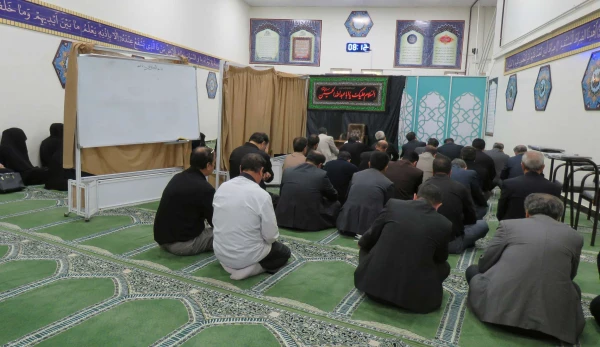 مراسم پر فیض زیارت عاشورا و عزاداری حضرت ابا عبداله الحسین(ع)