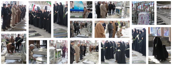 حضور در گلزار شهدا و تجدید پیمان با آرمان های بلند انقلاب اسلامی