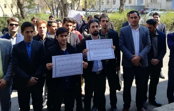 تجمع اعتراضی استادان، کارکنان و دانشجو معلمان در محکومیت اقدام آمریکا علیه سپاه پاسداران