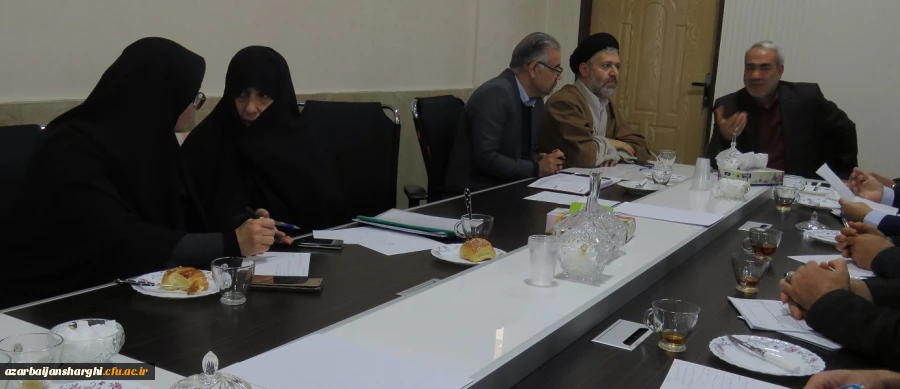 شورای تغذیه دانشگاه فرهنگیان آذربایجان شرقی  تشکیل جلسه داد