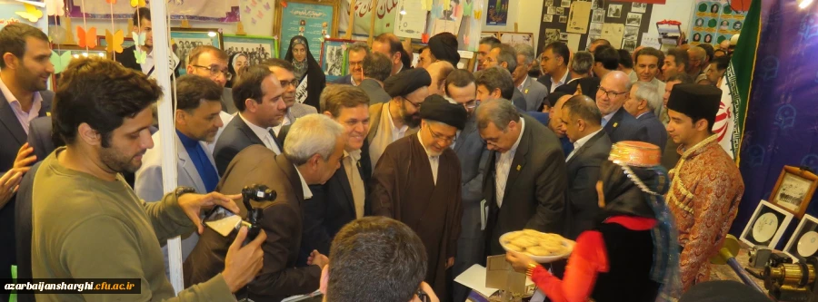 استقبال از غرفه دانشگاه فرهنگیان آذربایجان شرقی