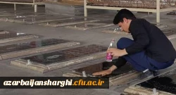 حضور دانشجومعلمان دانشگاه فرهنگیان آذربایجان شرقی در مزار شهدا