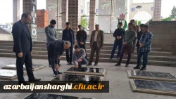 حضور دانشجومعلمان دانشگاه فرهنگیان آذربایجان شرقی در مزار شهدا