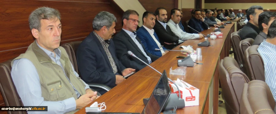 مراسم تکریم و معارفه مسئول سابق و جدید حراست دانشگاه فرهنگیان آذربایجان شرقی