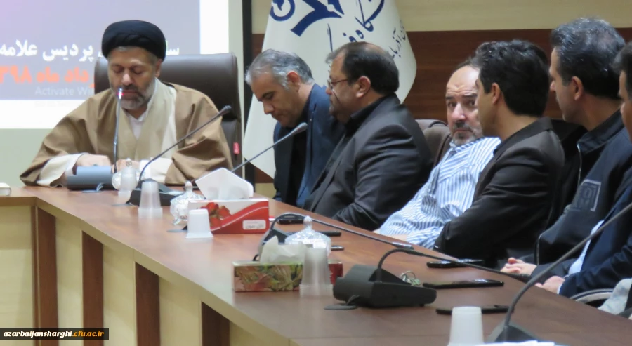 مراسم تکریم و معارفه مسئول سابق و جدید حراست دانشگاه فرهنگیان آذربایجان شرقی