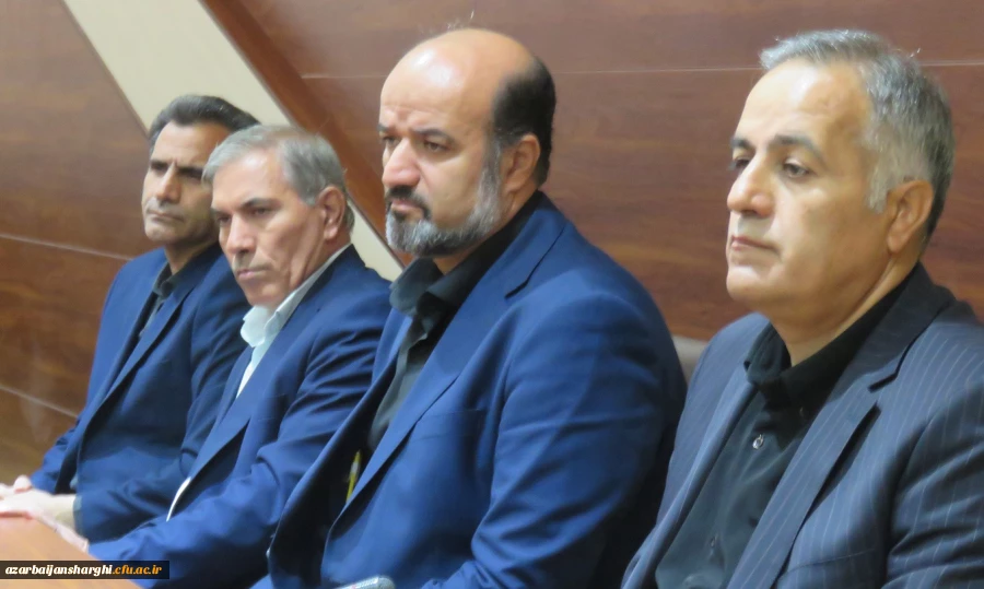 مراسم تکریم و معارفه مسئول سابق و جدید حراست دانشگاه فرهنگیان آذربایجان شرقی