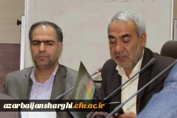 مراسم تکریم و معارفه مسئول سابق و جدید حراست دانشگاه فرهنگیان آذربایجان شرقی