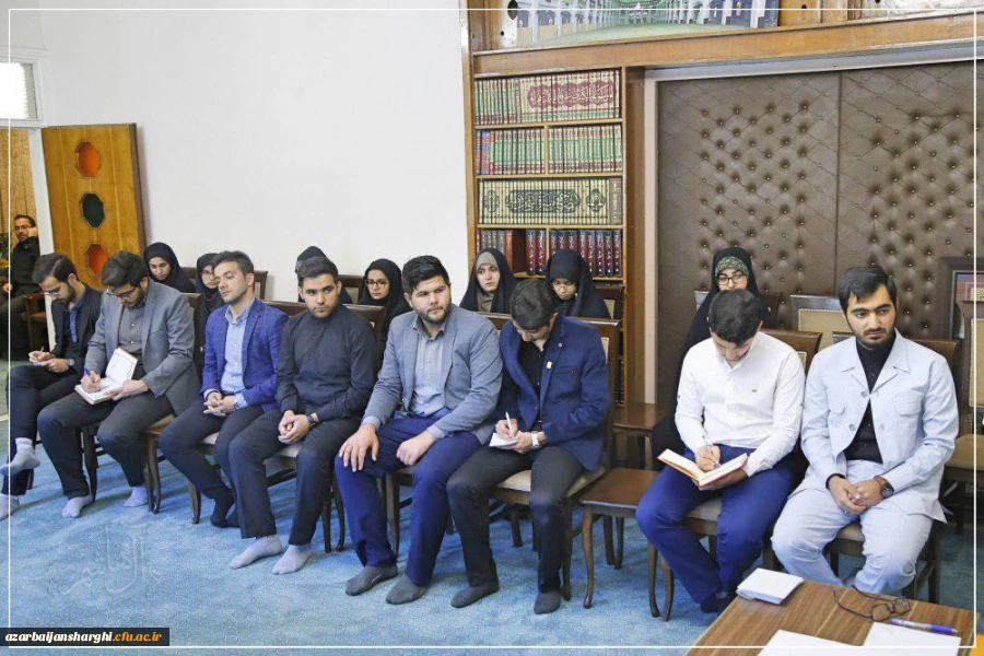 حجت الاسلام والمسلمین آل هاشم در جمع دانشجومعلمان بسیجی دانشگاه فرهنگیان آذربایجان شرقی