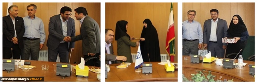 تجلیل از کارکنان حوزه روابط عمومی دانشگاه فرهنگیان آذربایجان شرقی