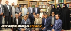 دیدار مدیر امور پردیس های دانشگاه فرهنگیان آذربایجان شرقیبا مراجع عظام در قم