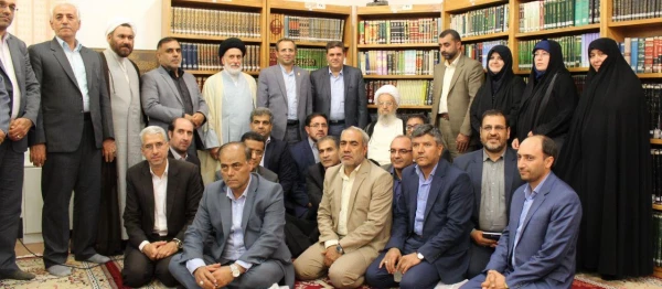دیدار مدیر امور پردیس های دانشگاه فرهنگیان آذربایجان شرقیبا مراجع عظام در قم