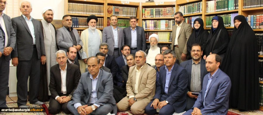دیدار مدیر امور پردیس های دانشگاه فرهنگیان آذربایجان شرقیبا مراجع عظام در قم