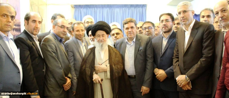 دیدار مدیر امور پردیس های دانشگاه فرهنگیان آذربایجان شرقیبا مراجع عظام در قم