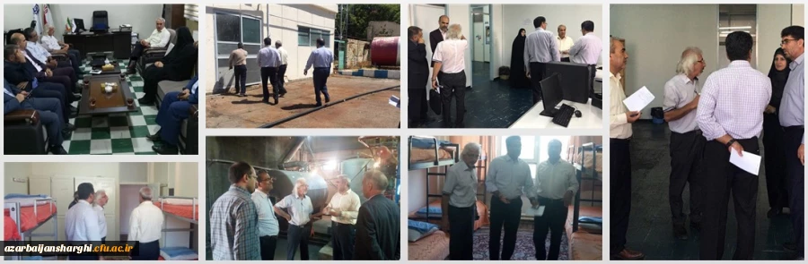 بازدید اعضای شورای عمران دانشگاه فرهنگیان از پردیس های استان آذربایجان شرقی