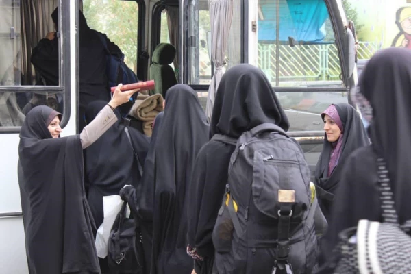 بدرقه تیم خواهران بسیج دانشجویی اعزامی به اردوهای جهادی