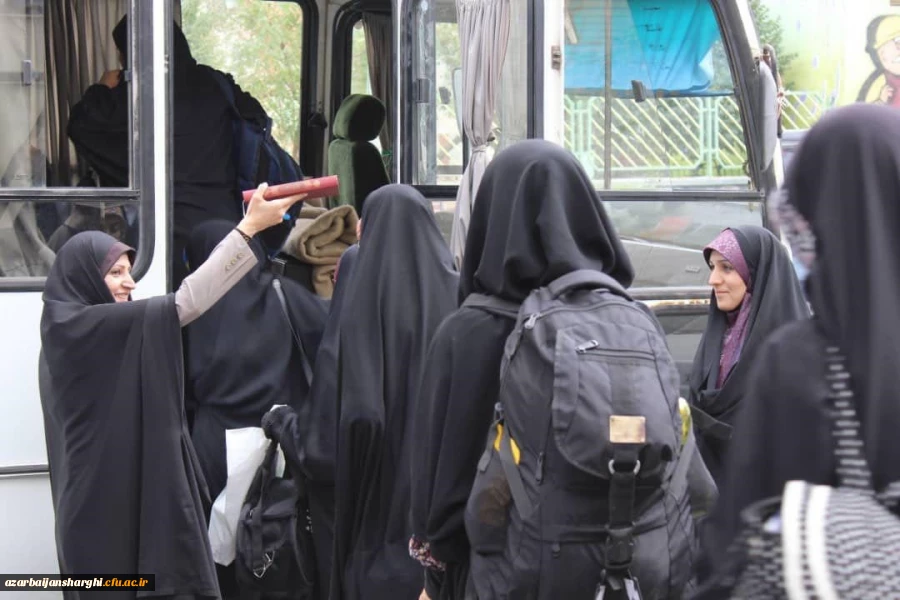 بدرقه تیم خواهران بسیج دانشجویی اعزامی به اردوهای جهادی