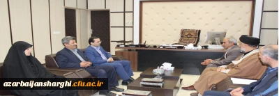 دیدار هیئت رئیسه دانشگاه فرهنگیان آذربایجان شرقی با مدیر کل جدید دیوان محاسبات استان