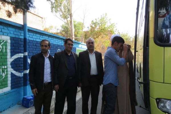 مراسم بدرقه زائران اربعین دانشگاه فرهنگیان استان با حضور هیئت رئیسه دانشگاه 6