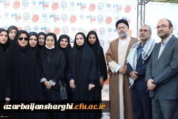 حضور  پرشور  مسئولین مدیریت امور پردیس های استان و روئسا ، اساتید، کارکنان و دانشجومعلمان پردیس های علامه امینی و فاطمه الزهرا(س) تبریز در راهپیمایی ۱۳ آبان 2