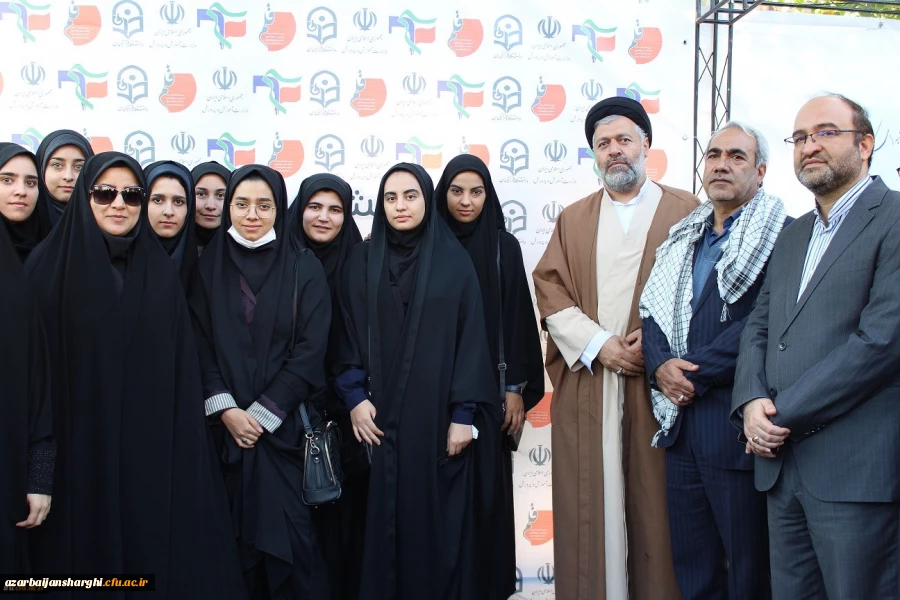 حضور  پرشور  مسئولین مدیریت امور پردیس های استان و روئسا ، اساتید، کارکنان و دانشجومعلمان پردیس های علامه امینی و فاطمه الزهرا(س) تبریز در راهپیمایی ۱۳ آبان 2