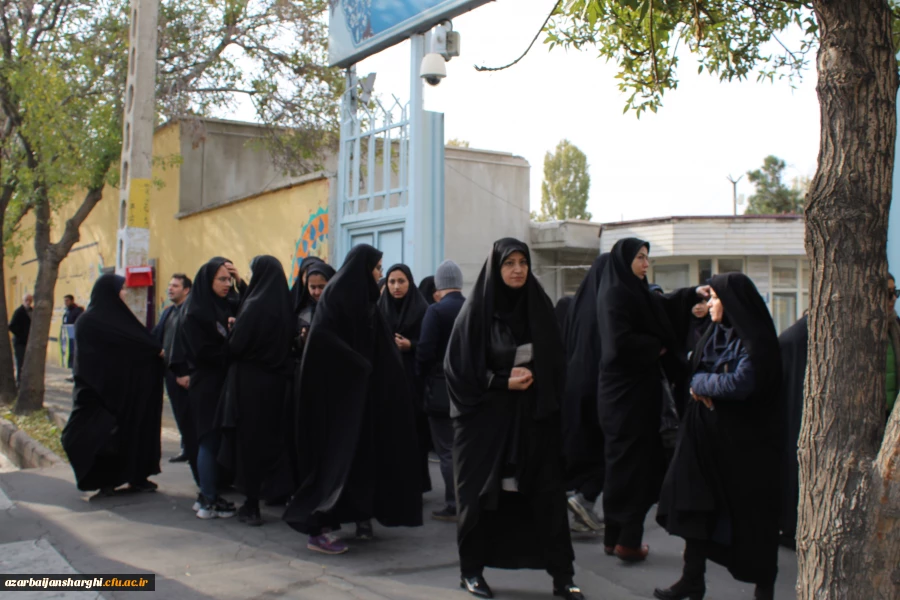 حضور دانشگاه فرهنگیان استان آذربایجان شرقی در تجمع مردمی حمایت از امنیت و اقتدار کشور . 3