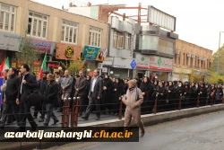 حضور دانشگاه فرهنگیان استان آذربایجان شرقی در تجمع مردمی حمایت از امنیت و اقتدار کشور . 9