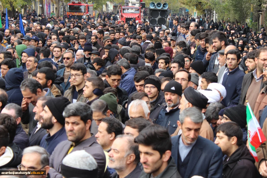 حضور دانشگاه فرهنگیان استان آذربایجان شرقی در تجمع مردمی حمایت از امنیت و اقتدار کشور . 18