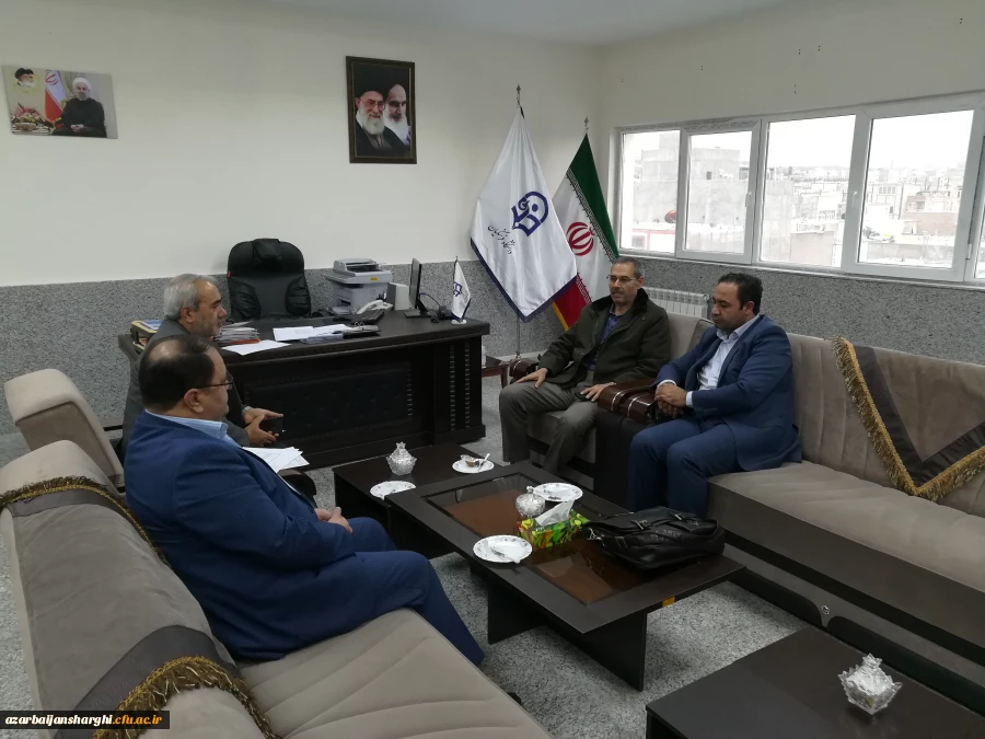 دیدار مدیریت امور پردیس های استان با معاون استاندار و فرماندار ویژه، و رئیس آموزش و پرورش  شهرستان مراغه 4