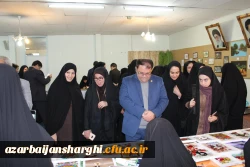 افتتاحیه نمایشگاه ها و مراسم بزرگداشت هفته پژوهش در محل پردیس  فاطمه الزهرا (س) برگزار شد. 7