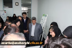 افتتاحیه نمایشگاه ها و مراسم بزرگداشت هفته پژوهش در محل پردیس  فاطمه الزهرا (س) برگزار شد. 7