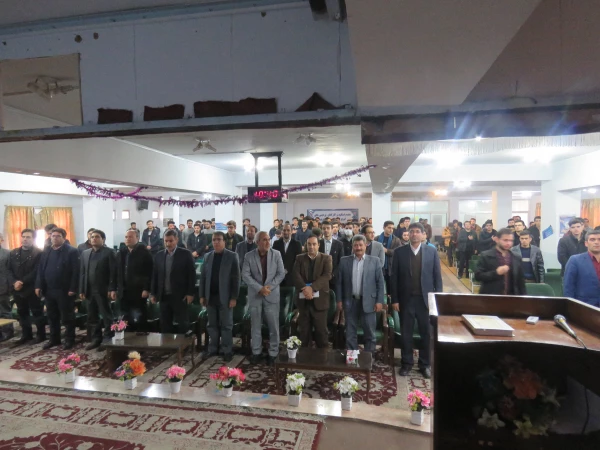 مراسم بزرگداشت هفته پژوهش در محل پردیس علامه امینی برگزار شد. 3