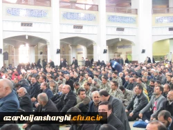 حضور مدیریت، مسئولین، اساتید،کارکنان و دانشجو معلمان دانشگاه فرهنگیان استان آذربایجان شرقی به همراه مردم شهیدپرور تبریز در مراسم بزرگداشت حماسه 9 دی در مصلی بزرگ تبریز 2