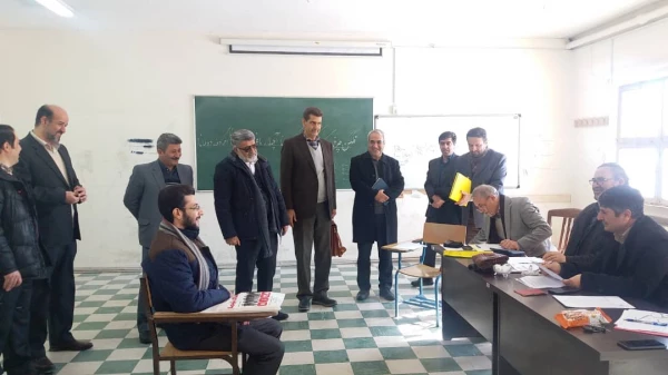 بازدید دکتر احمدی مسئول نظارت و ارزیابی سازمان مرکزی و دکتر عسگری مشاور عالی دکتر خنیفر در امور ایثارگران از فرایند مصاحبه ماده 28 2