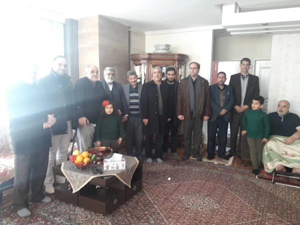 عیادت مسئولین دانشگاه فرهنگیان استان و سازمان مرکزی از برادران جانباز مشهدی عبادی 2