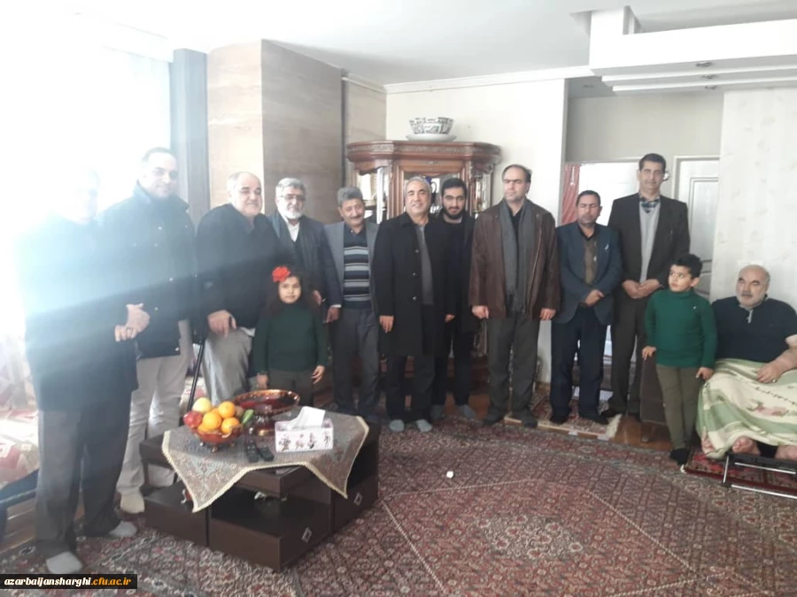عیادت مسئولین دانشگاه فرهنگیان استان و سازمان مرکزی از برادران جانباز مشهدی عبادی 2