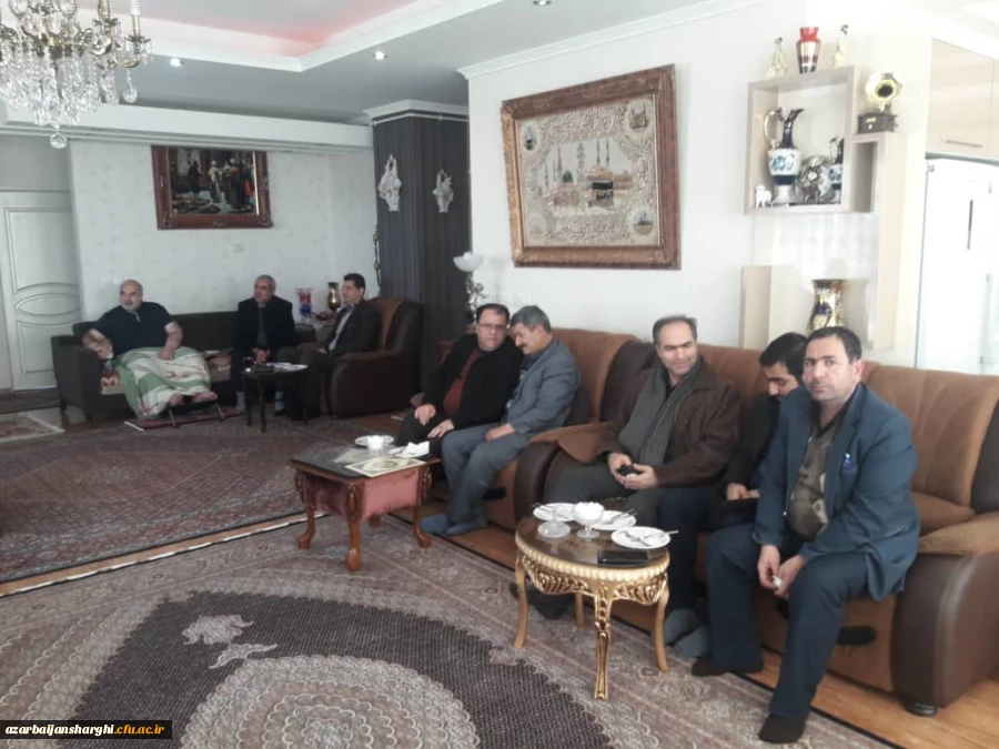عیادت مسئولین دانشگاه فرهنگیان استان و سازمان مرکزی از برادران جانباز مشهدی عبادی 3