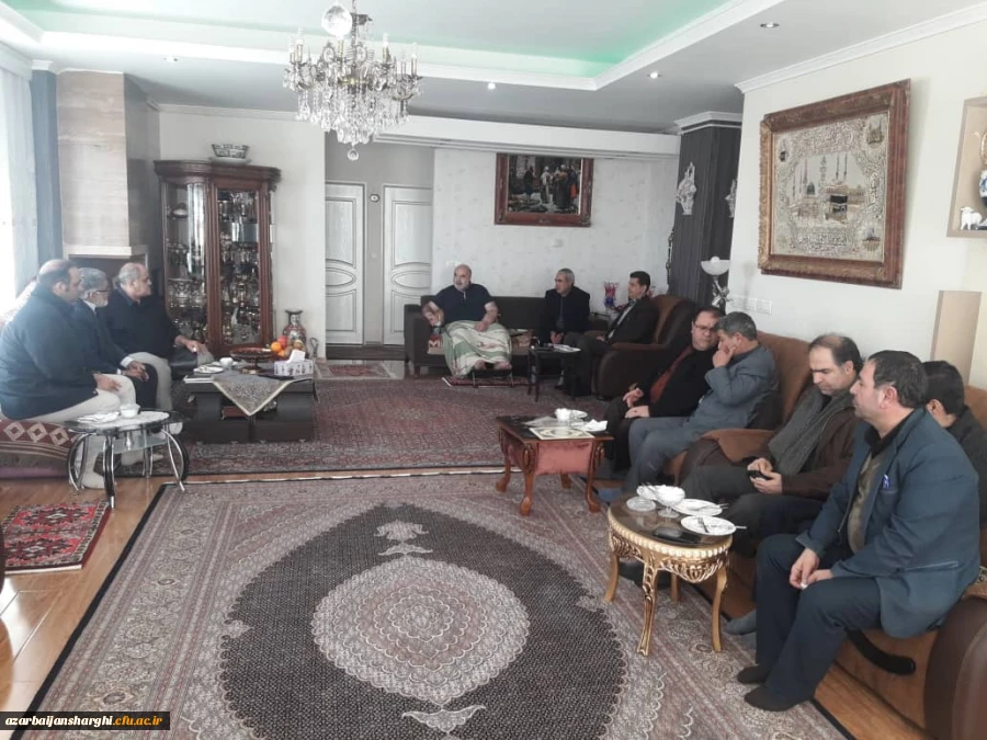 عیادت مسئولین دانشگاه فرهنگیان استان و سازمان مرکزی از برادران جانباز مشهدی عبادی 5