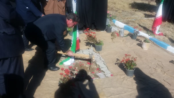 مراسم کلنگ زنی مزار مطهر شهید گمنام 11