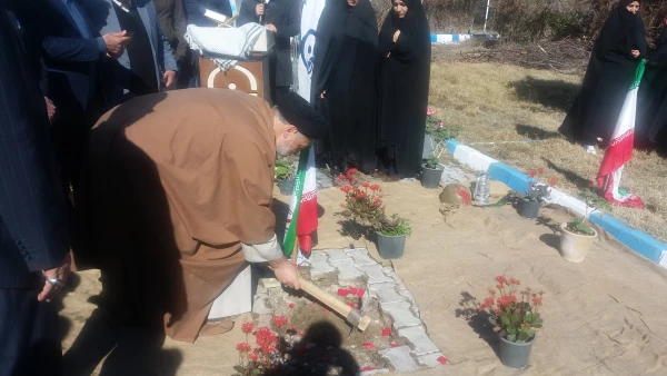 مراسم کلنگ زنی مزار مطهر شهید گمنام 12