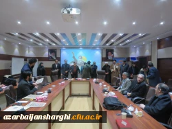 نشستی با محوریت انقلاب اسلامی و به مناسبت ایام الله دهه فجر در محل سالن شمس پردیس عامه امینی برگزار شد 9