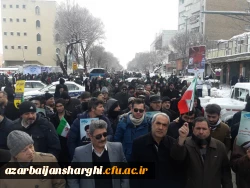 حضور دانشگاه فرهنگیان استان در جمع مردم غیور تبریز 2