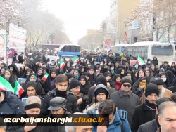 حضور اساتید, کارکنان و دانشجو معلمان دانشگاه فرهنگیان استان آذربایجان شرقی در راهپیمایی ۲۲ بهمن ماه 5